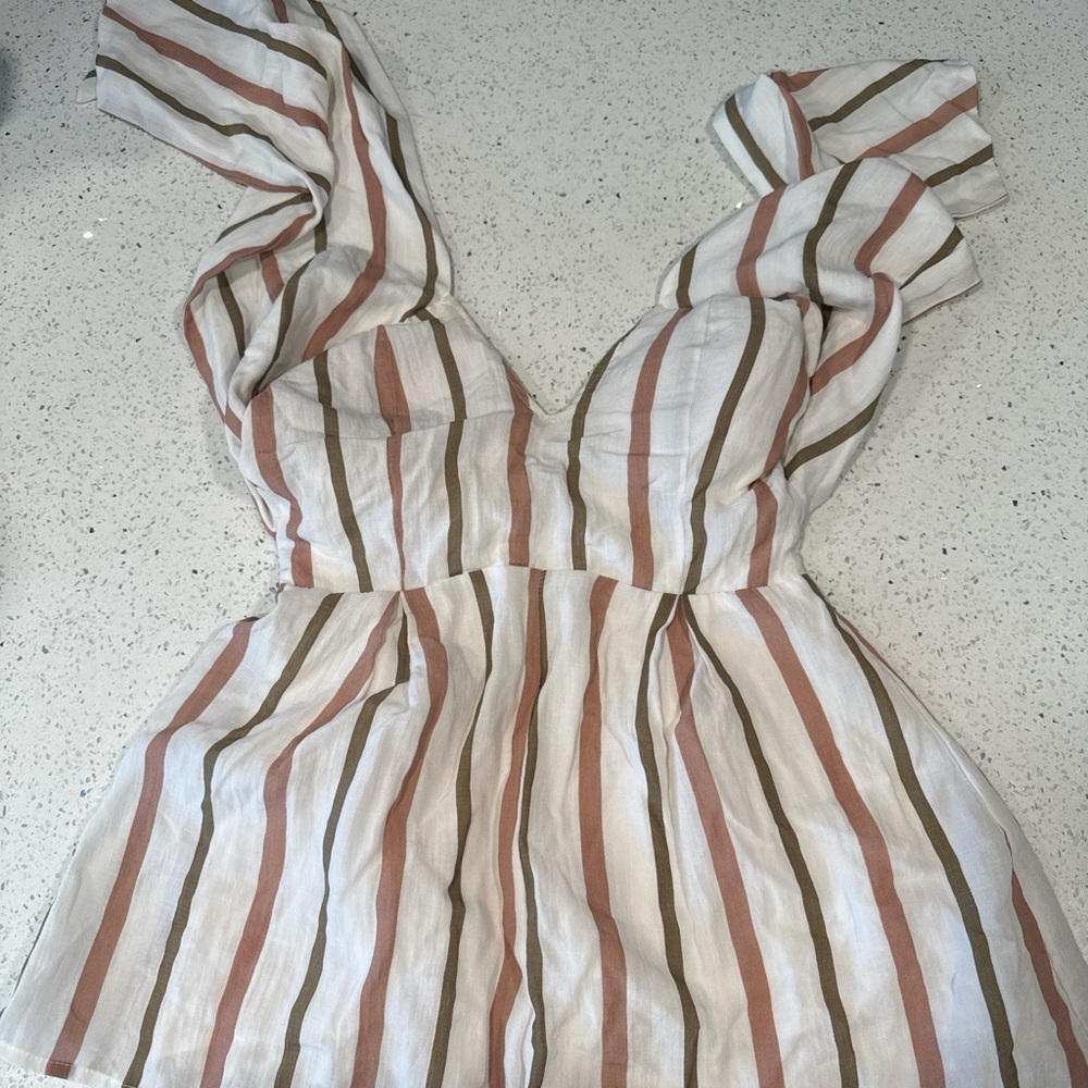 Blue Blush Multicolor Striped Blouse